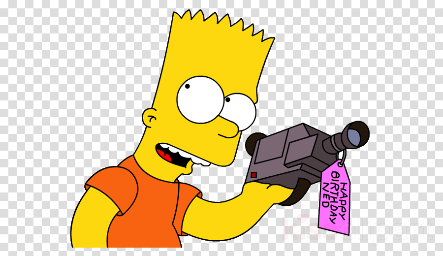 Bart Simpson Clipart Bart Simpson Homer Simpson Lisa - Camera Photo Logo Png (900x520), Png Download