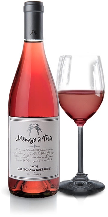 Salmon Creek Wine Png - Menage A Trois Malbec - 750 Ml Bottle (453x732), Png Download