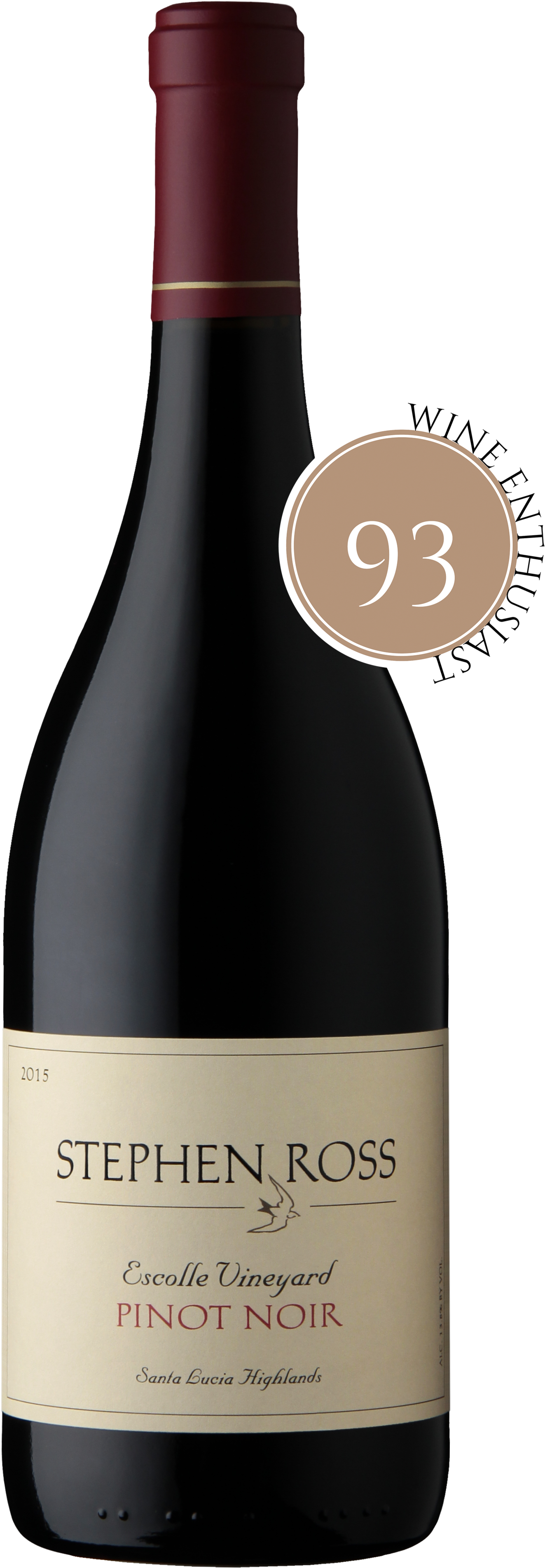 2015 Pinot Noir Escolle Vineyard (2500x3868), Png Download