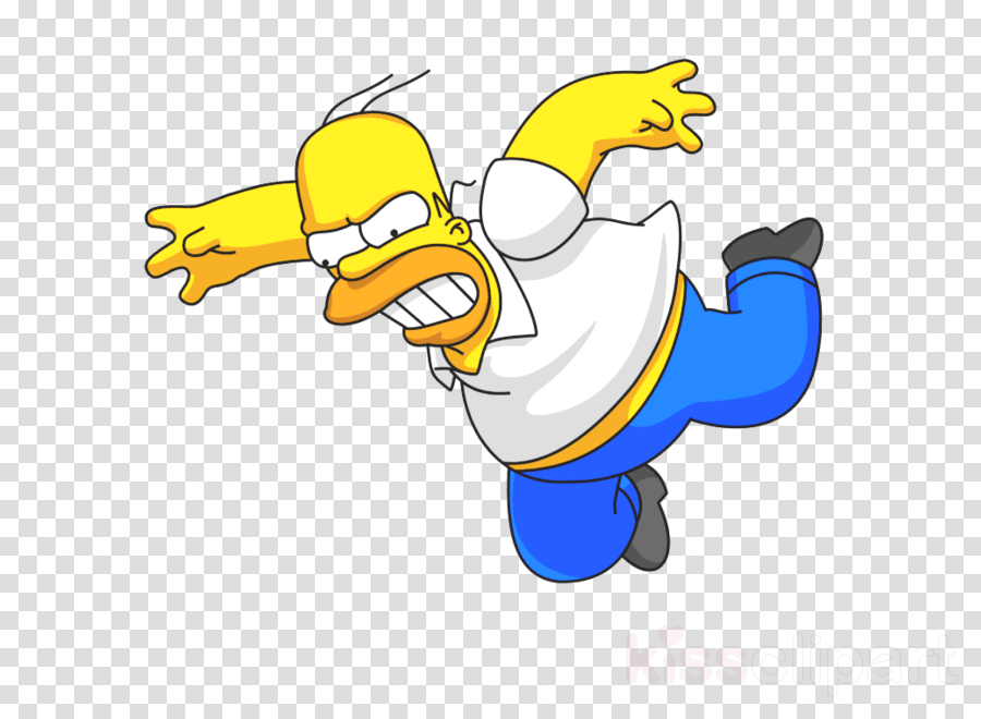 Homer Simpson Fighting Clipart Homer Simpson Bart Simpson - Imagenes Png De Homero (900x660), Png Download