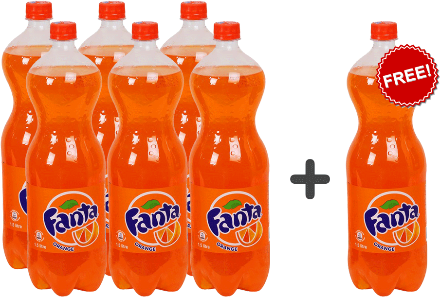 5 Liter - Fanta (1000x1000), Png Download