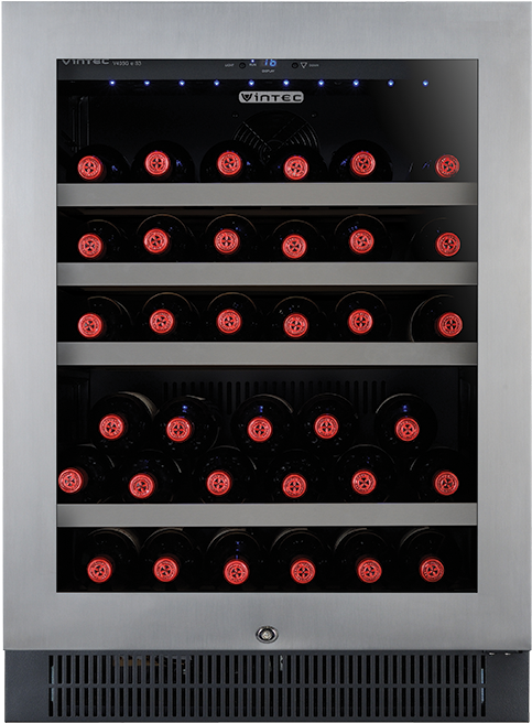 Img - Vintec V40sges3 50 Bottle Single Zone Wine Fridge (700x700), Png Download
