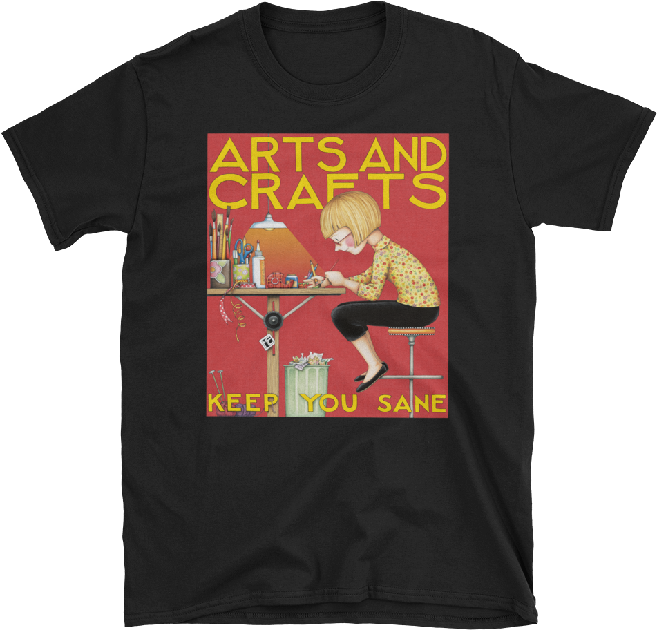 "arts & Crafts" Unisex T-shirt - Mary Engelbreits Color Me Coloring Book By Mary Engelbreit (1000x1000), Png Download