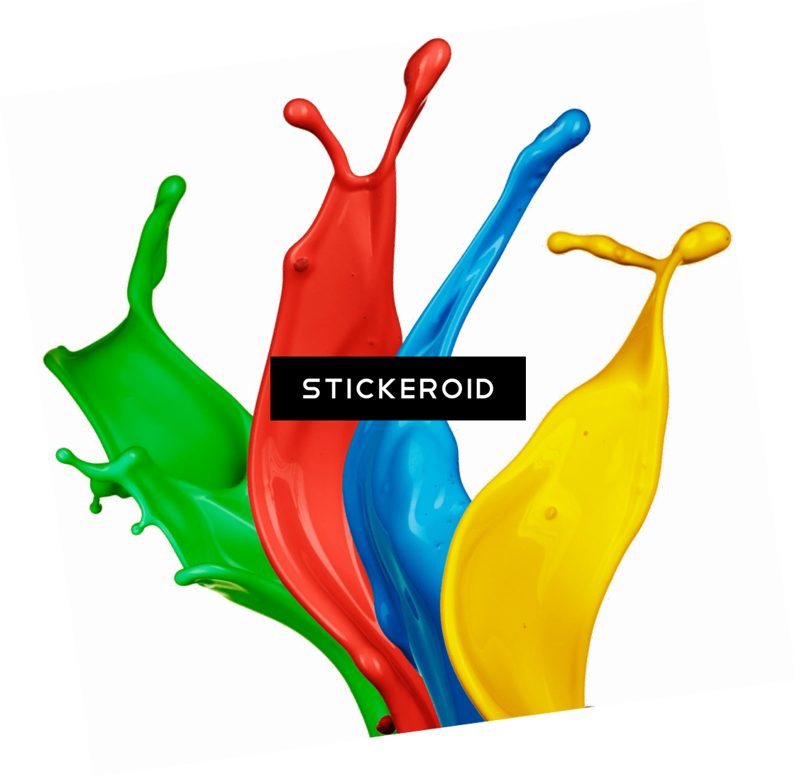 Paint Splatter Large Footer - Design Ideas For Graphic Designers (1123x1094), Png Download