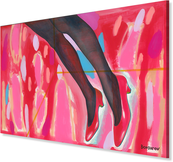 Red - Modern Art (600x562), Png Download