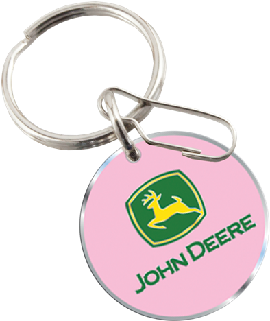 John Deere Pink Enamel Key Chain - Plasticolor 004306r01 Volkswagen Classic Bus Enamel (575x600), Png Download