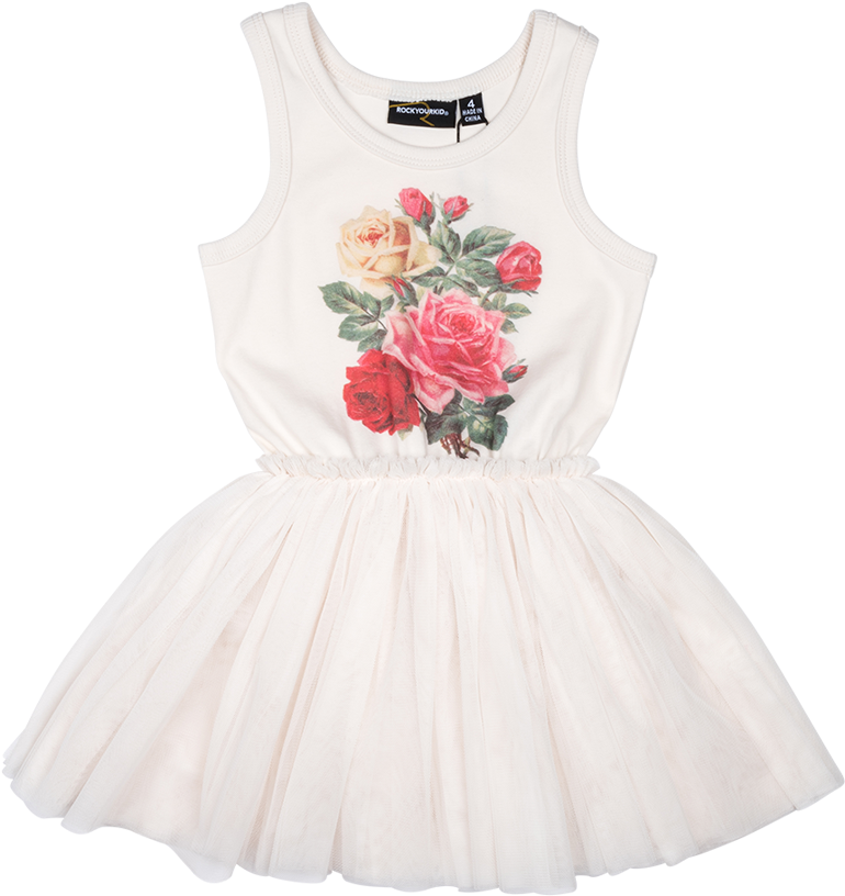 Wild Flowers Singlet Circus Dress - False Victorian Pink Roses Collage Sheet Printed Collage (1000x1000), Png Download