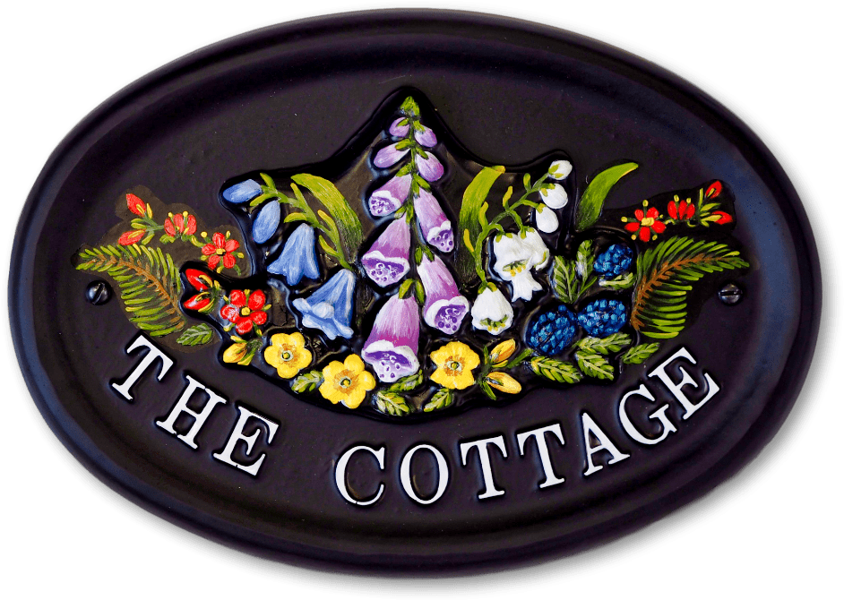 Wild Flowers House Sign - Flower (1000x701), Png Download