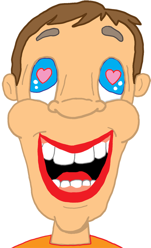 Making The World A Better Place One Cartoon At A Time - Inlove Face (487x800), Png Download