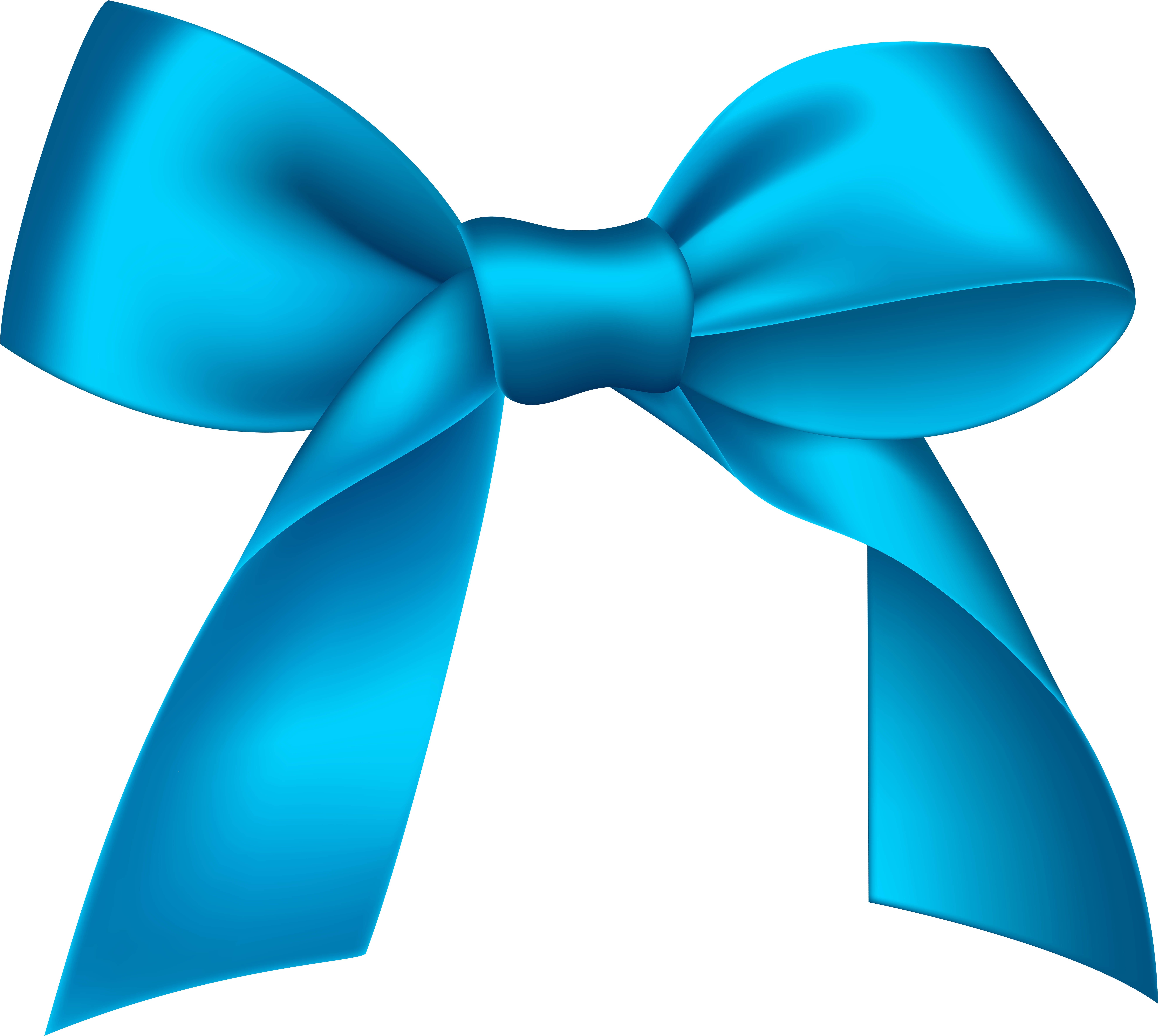 Blue Bow Png (8000x7150), Png Download