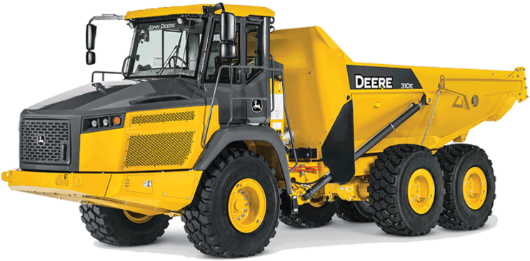 310earticulated Dump Truck - John Deere 310e Articulated Dump Truck (1364x768), Png Download