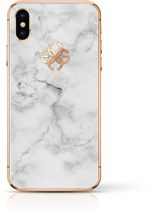 Golden Concept Iphone - White Gold Iphone X Silver (1024x1060), Png Download