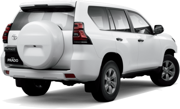 0% - Toyota Land Cruiser Prado Back 2007 (1024x576), Png Download