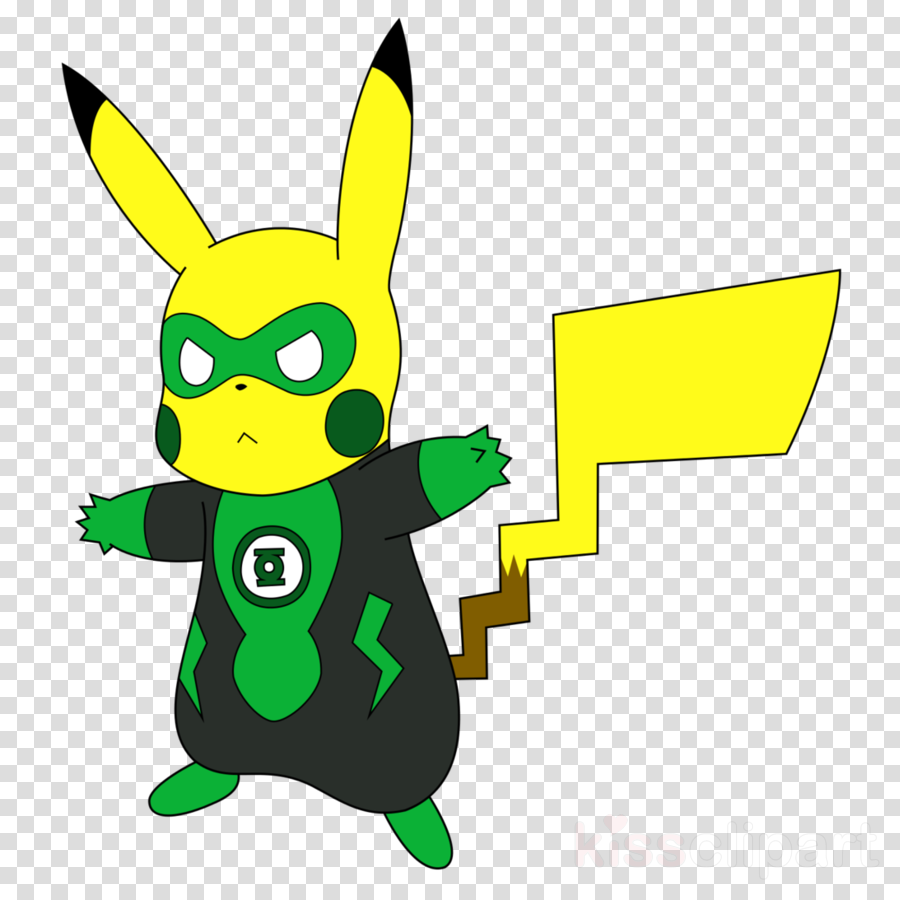 Pikachu Green Lantern Clipart Pikachu Green Lantern - Green Lantern (900x900), Png Download