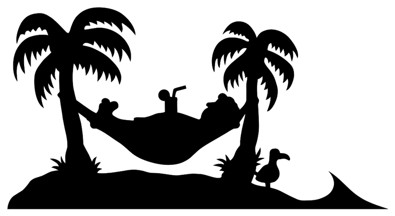 Download Palmier Hamac Dessin Clipart Drawing Palm - Hamac Palmier (800x800), Png Download