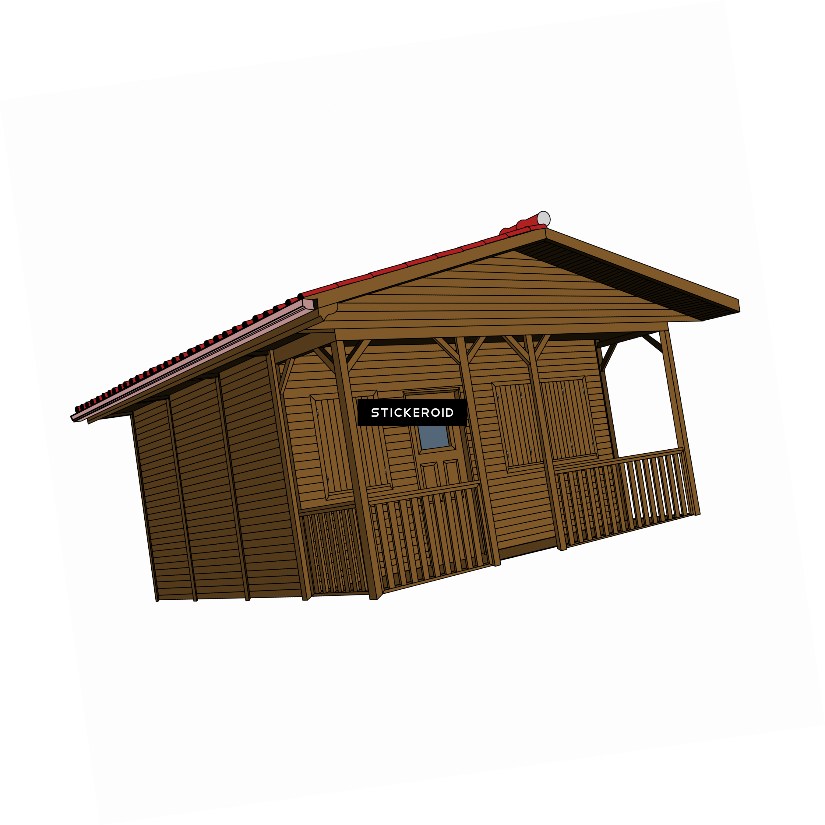 Wooden House - Shed (2709x2710), Png Download