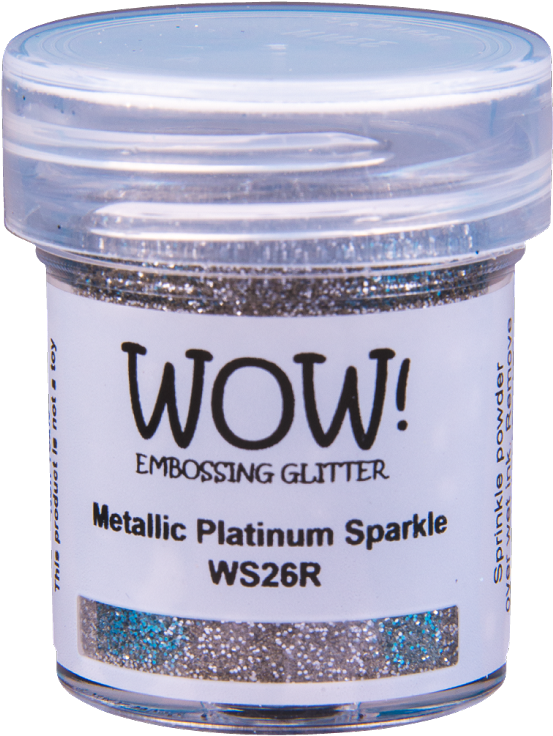 Metallic Platinum Sparkle - Wow Embossing Powder Metallic Gold Sparkle (558x750), Png Download