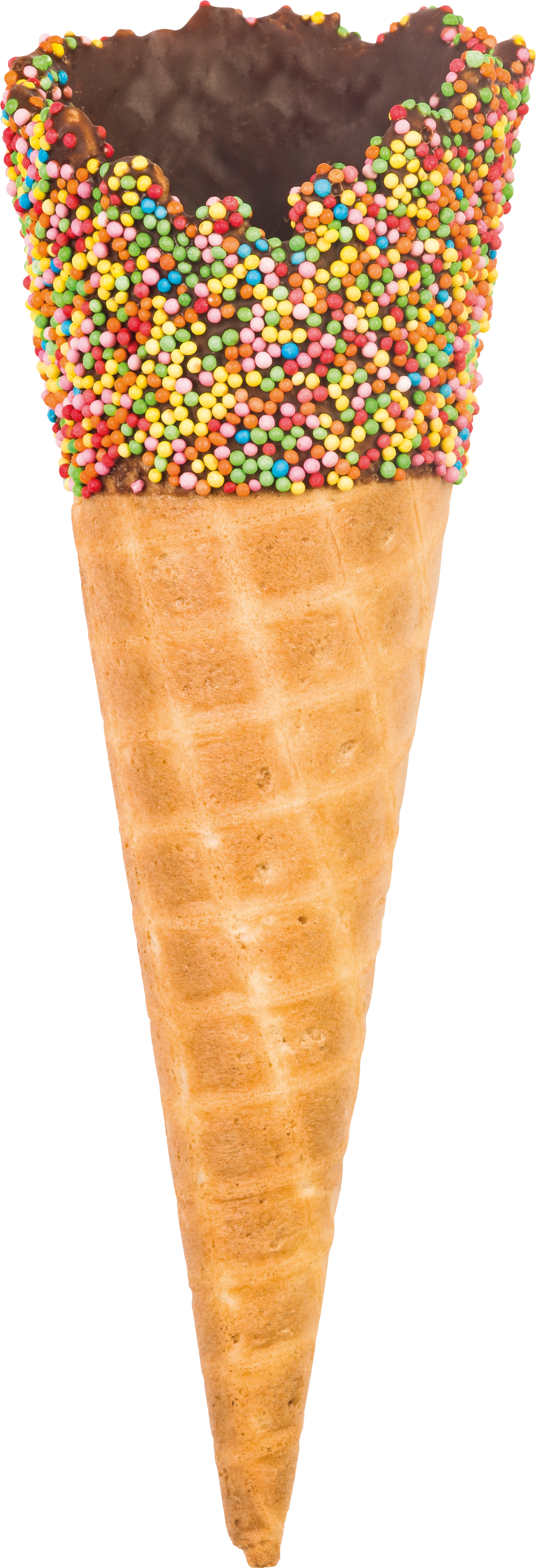 Ice Cream Flavour - Ice Cream Cone Chocolate Dip Png (3665x5497), Png Download