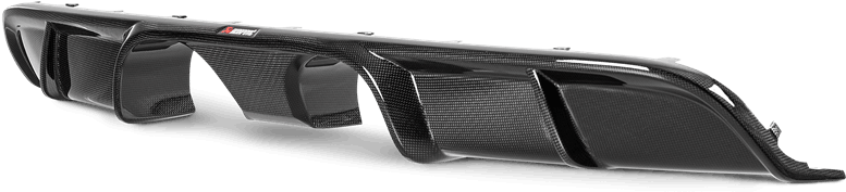 Rear Carbon Fiber Diffuser - Akrapovic Twin Exhaust Diffuser (1075x675), Png Download