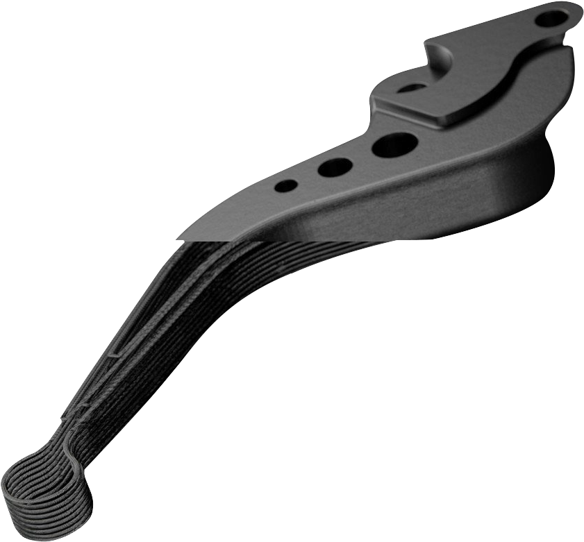 Markforged Carbon Fiber - Paddle (1138x1024), Png Download