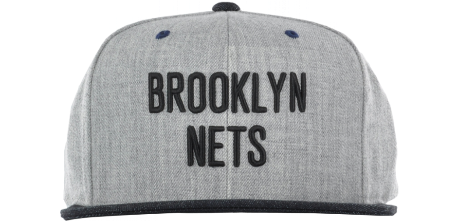 Mitchell & Ness Brooklyn Nets Gray Snapback $19 - Snapback Brooklyn (940x738), Png Download