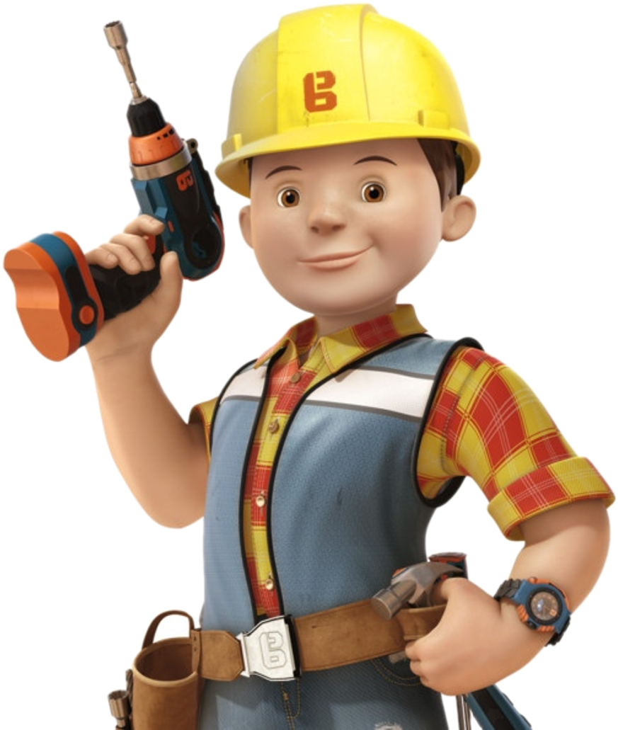Posted By Kaylor Blakley At - Bob The Builder Drill (1092x1087), Png Download