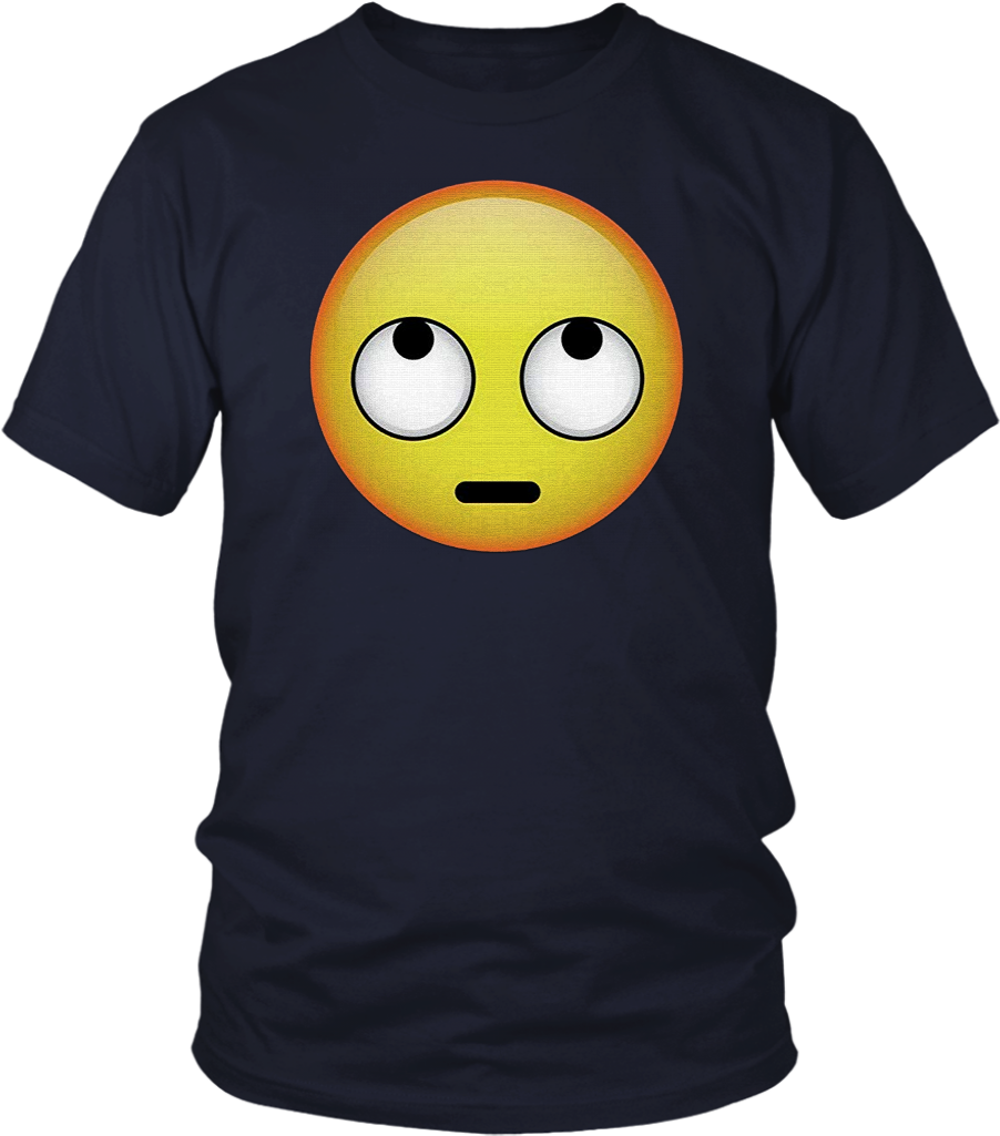 Hd Emoji Face With Rolling Eyes Shirt - Shirt (1024x1024), Png Download