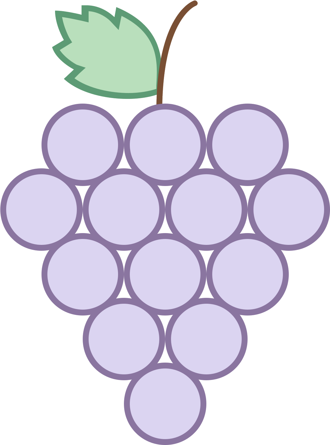 It's An Icon Of A Bunch Of Grapes With A Short Stem - Grape (1600x1600), Png Download
