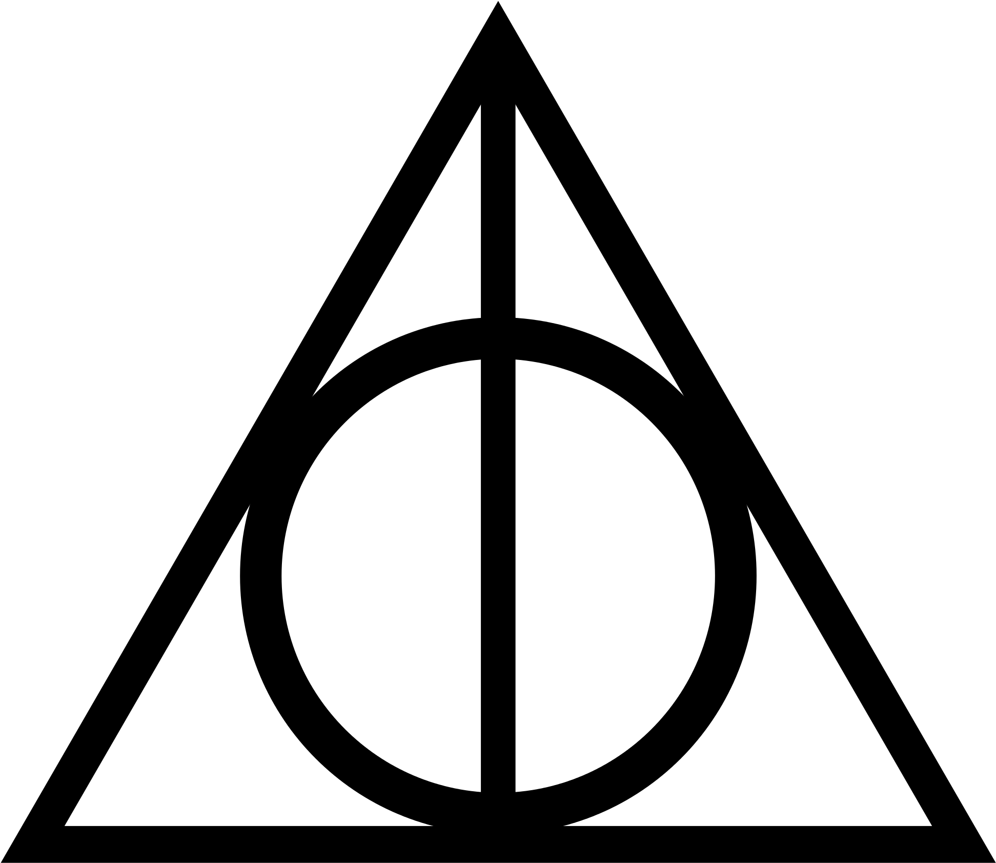 Open - Deathly Hallows Sign (2000x1738), Png Download