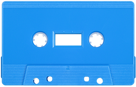 Shellcolor Bluegraytint, Shellcolor Goldenrod Solid - Blue Cassette Tape (455x291), Png Download
