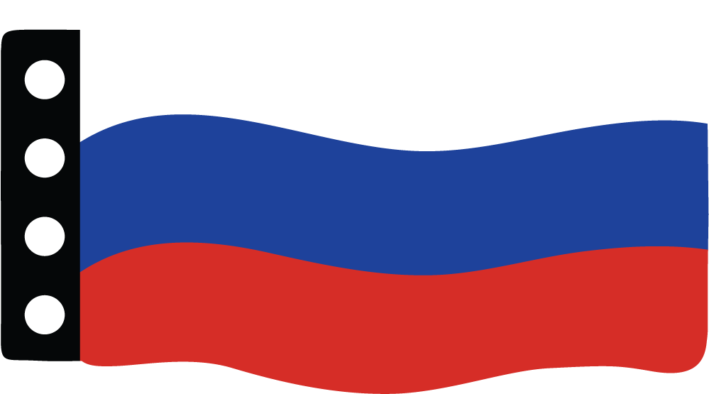 Flag - Russia (500x285), Png Download