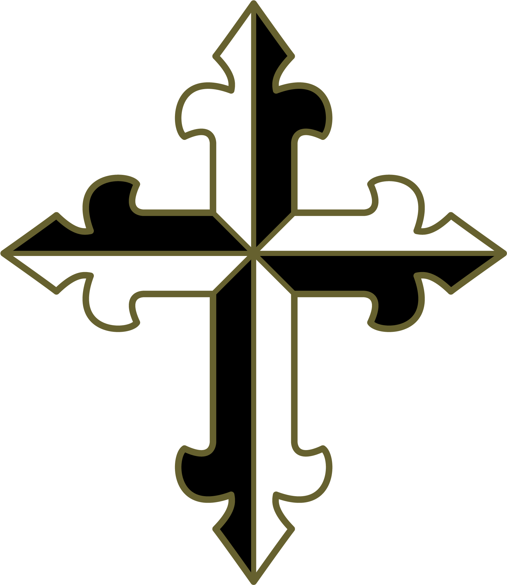 #dominican #dominicain #dominico Dominican Order - Dominican Cross (2000x2000), Png Download