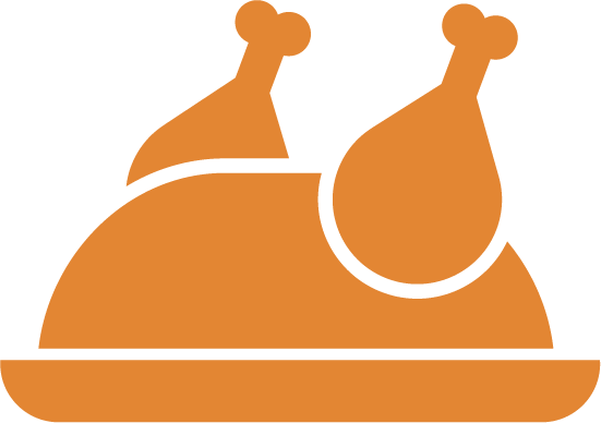 Icon Turkey Light - Thanksgiving Turkey Icon (551x388), Png Download