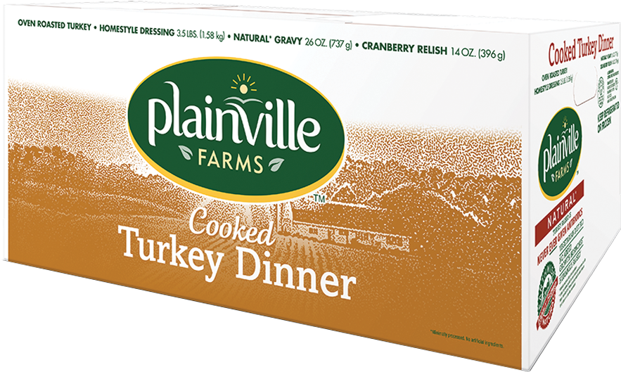 Cooked Turkey Dinner - Carton (900x900), Png Download