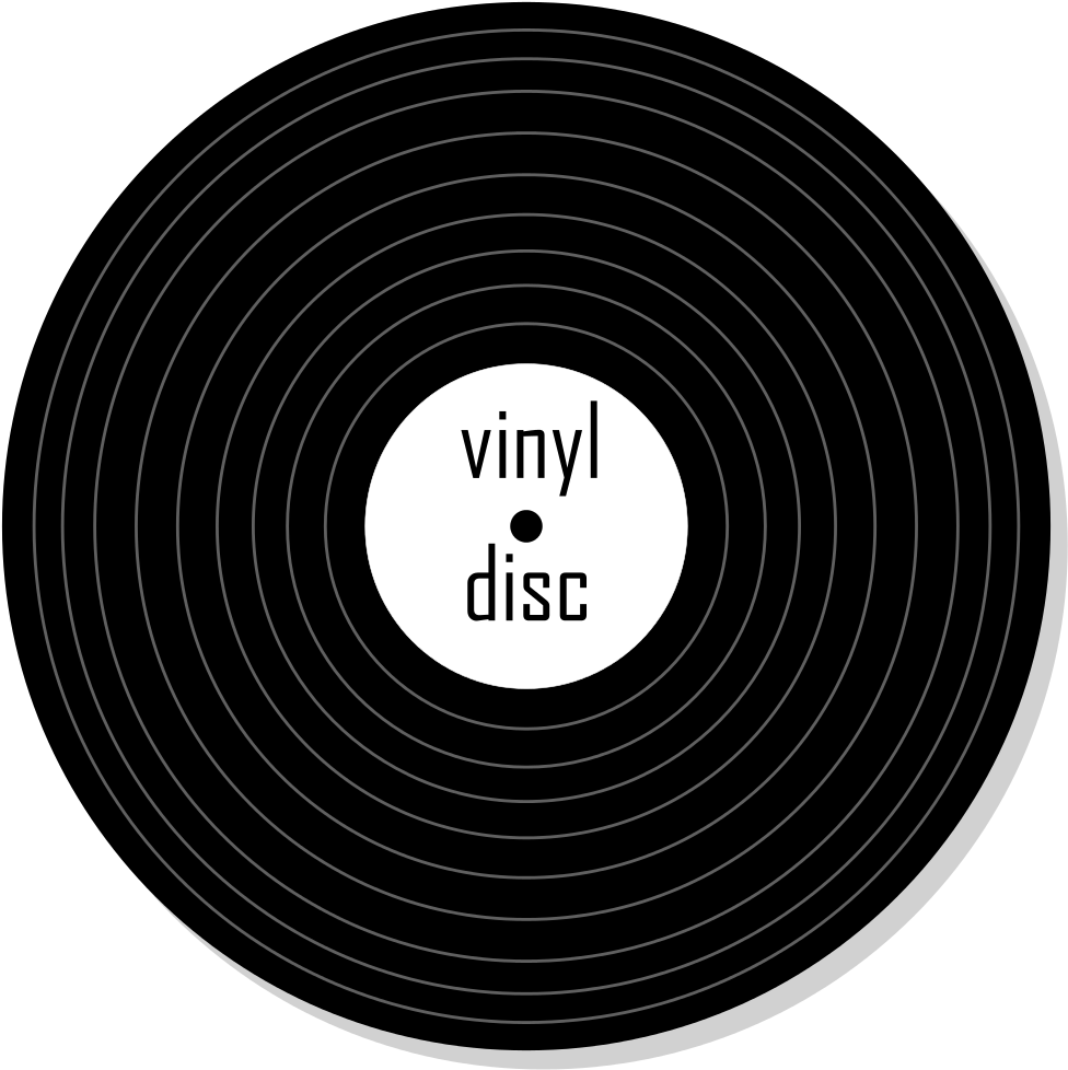 Vinyl Disc Icon - Phonograph Record (1024x1024), Png Download