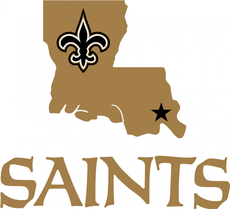 New Orleans Saints Iron Ons - New Orleans Saints (750x930), Png Download