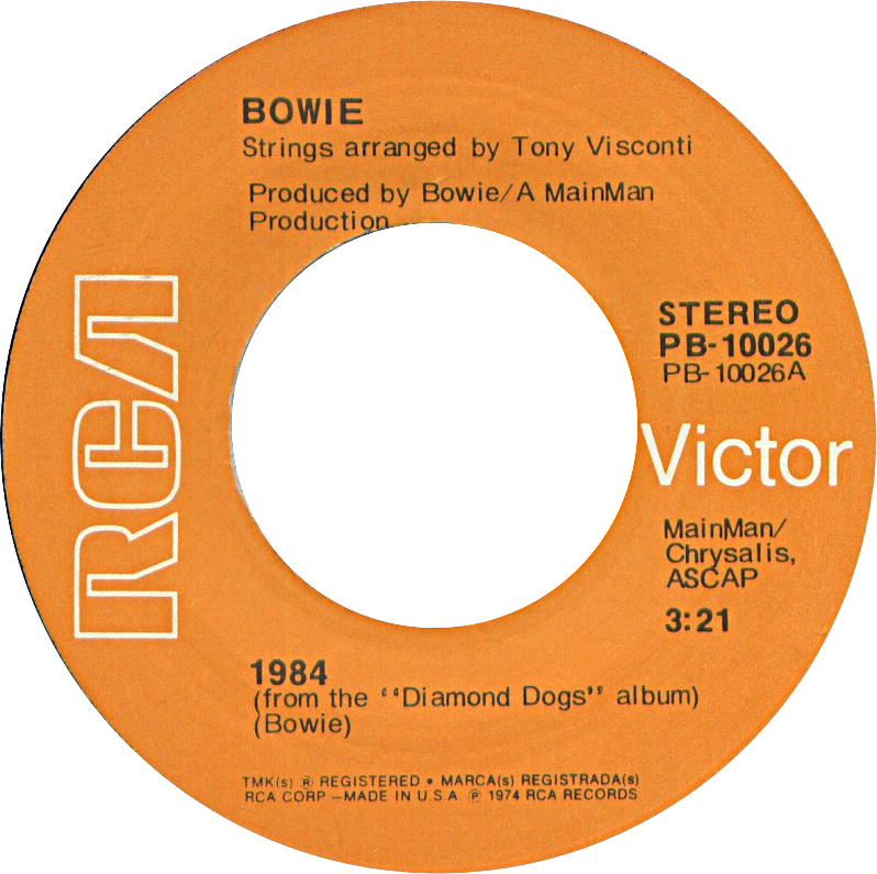 1984 By David Bowie Us Vinyl Single - 867 53o9 Jenny (798x795), Png Download