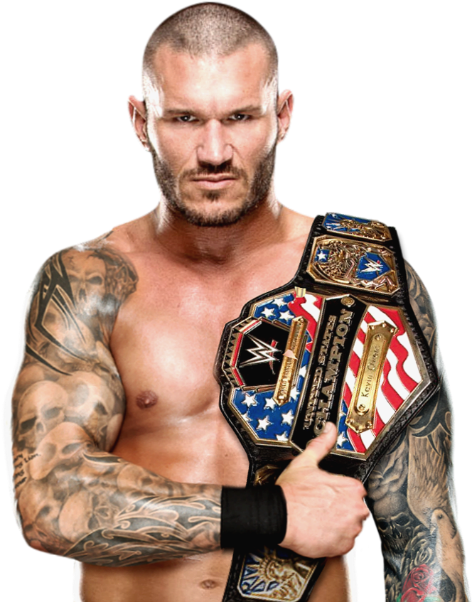 Randy Orton Us Champion - Wrestler (800x945), Png Download