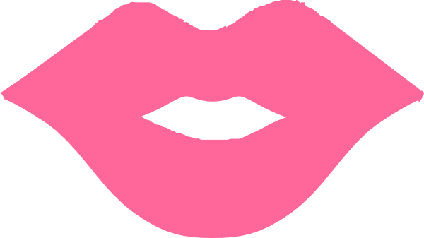 Pinklips3 Clip Art At Clker - Light Pink Lips Clip Art (600x337), Png Download