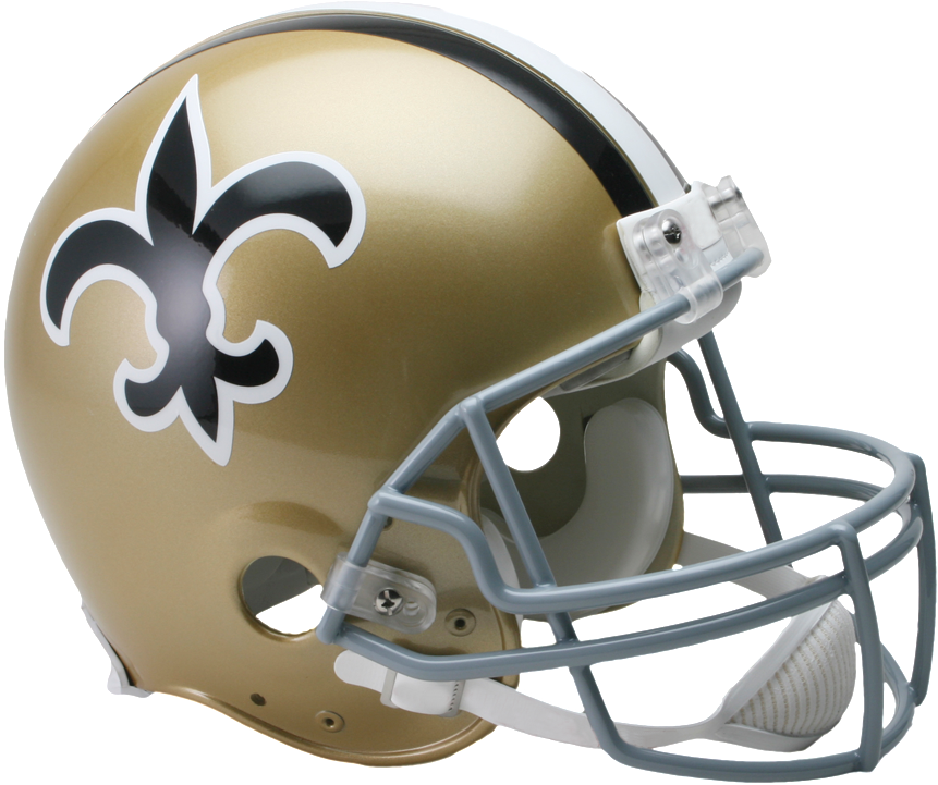 New Orleans Saints Helmets - Saints Helmet (875x727), Png Download