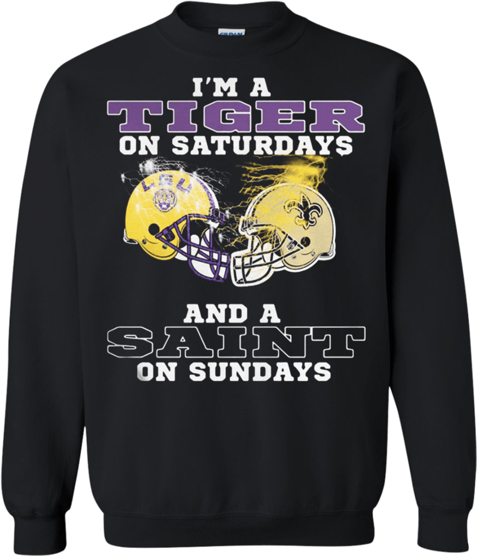 New Orleans Saints And Lsu Tigers I'm A Tiger On Saturdays - John Lennon T Shirt Dreamer (1155x1155), Png Download