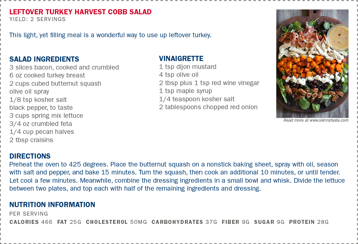 Leftover Turkey Harvest Cobb Salad Final - Blockquote Design (1175x800), Png Download