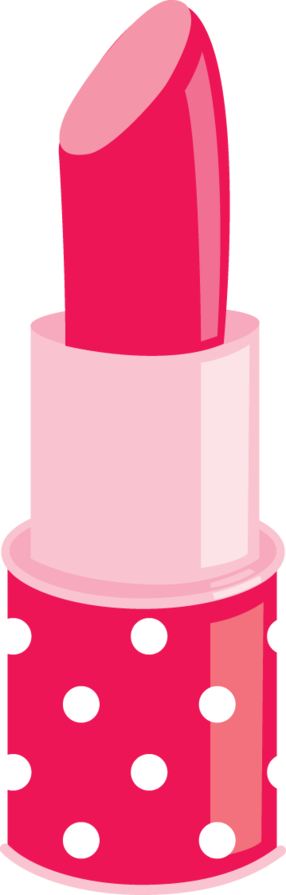 Lipstick Clipart Pink Lipstick - Desenho De Batom Rosa (286x895), Png Download