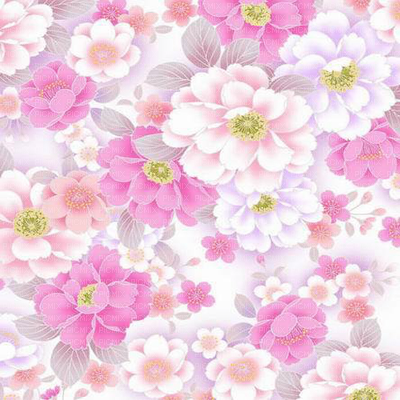 Pink Flower Bg Overlay Transparent - Colorful Floral Wristlet Purse, Women's, Medium Violet (400x400), Png Download