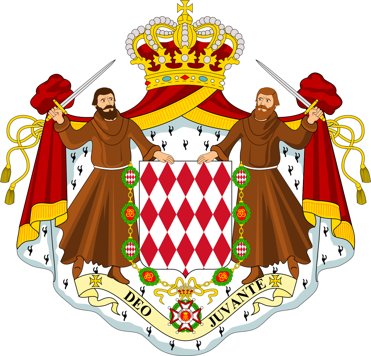 Sistemas Electorales Los Aristogatos - Monaco Coat Of Arms (1228x1179), Png Download