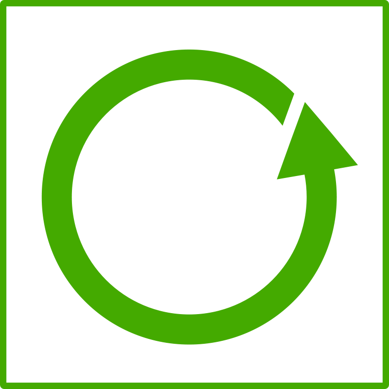 Ecology, Green, Recycle, Sign, Symbol, Arrow, Circle - Flecha En Circulo Verde (640x640), Png Download