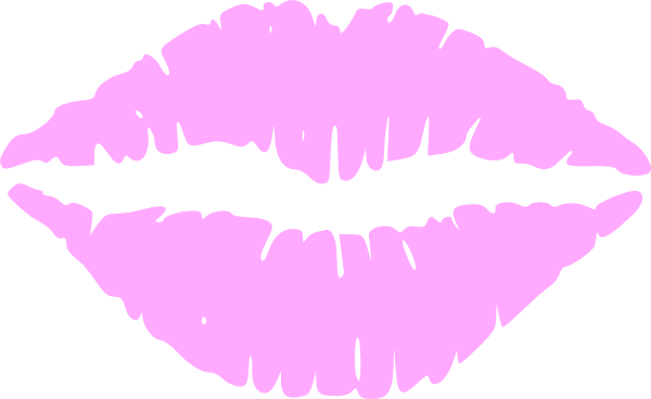 Kisses Clipart Transparent - Lips Clip Art (600x368), Png Download