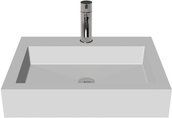 Countertop Sink Wb-05 M Front View - Bathroom Sink (1280x959), Png Download