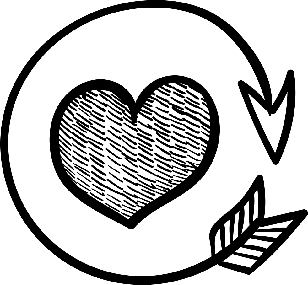 Heart With Round Arrow Svg Png Icon Free Download - Romance (981x908), Png Download