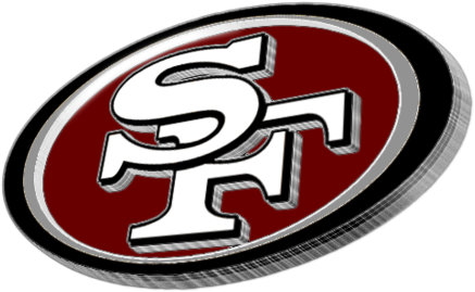 49ers Drawing Pencil Clip Art Library Stock - San Francisco 49ers 3d Logo (480x319), Png Download